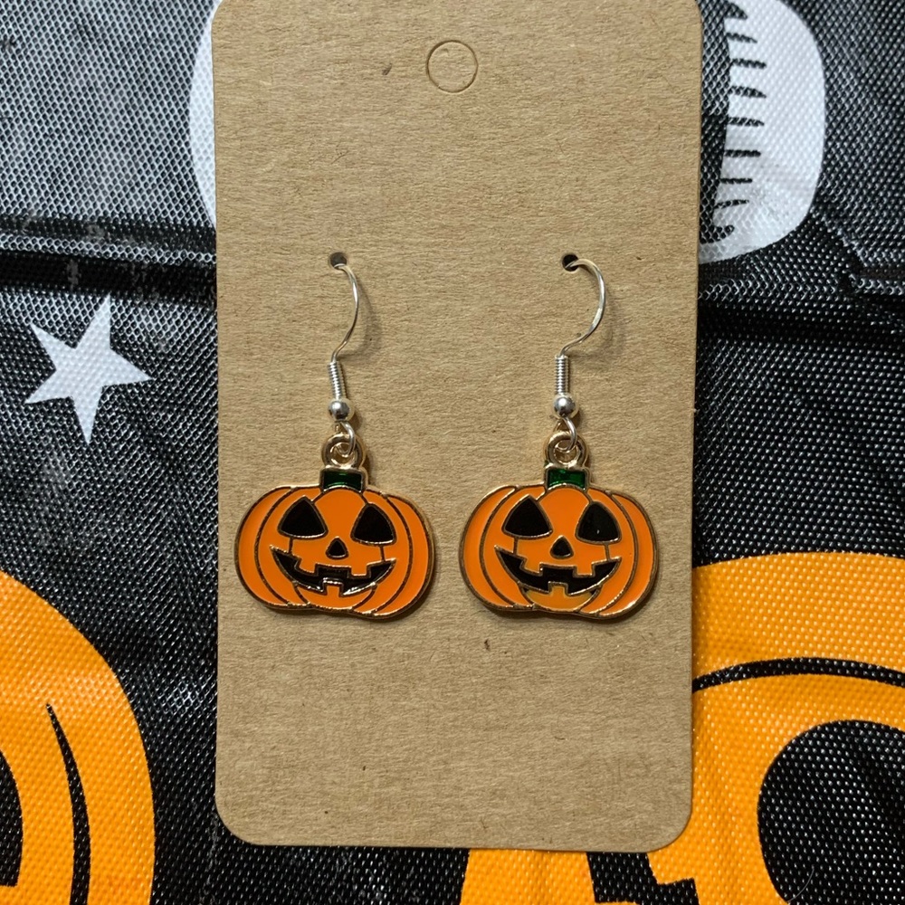 Jack-O-Lantern earrings